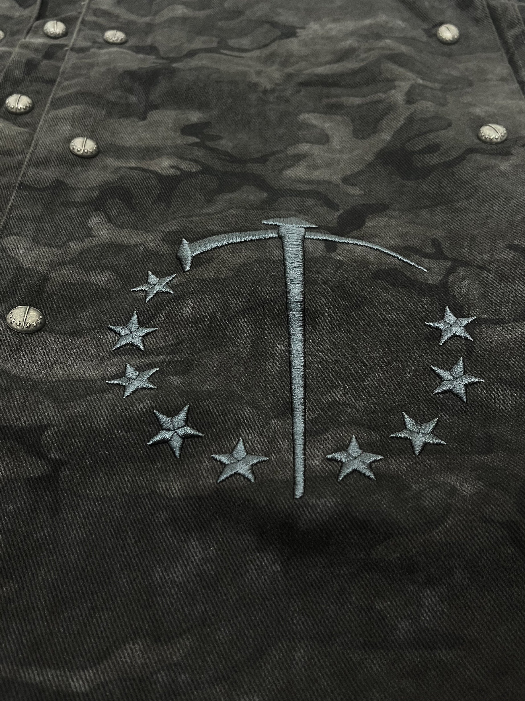 Camo Rivet Shirt Jacket