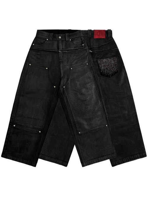 パンツ waxed straight damage denim pants DRILL WAXED JEANS – TecNineGroup