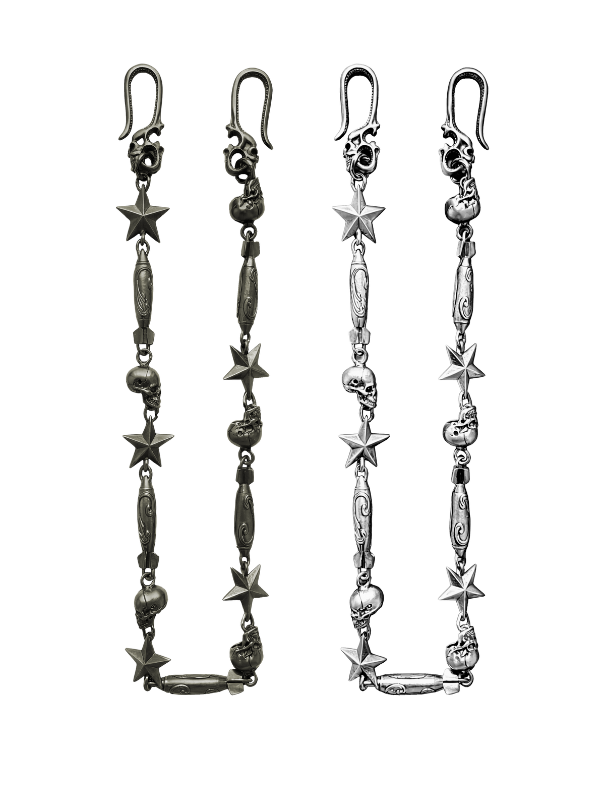 RED STAR MISSILE SKULL TROUSER CHAIN