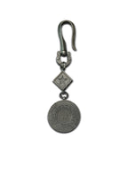 COLORED DIAMOND POKER CHIP DICE KEYCHAIN