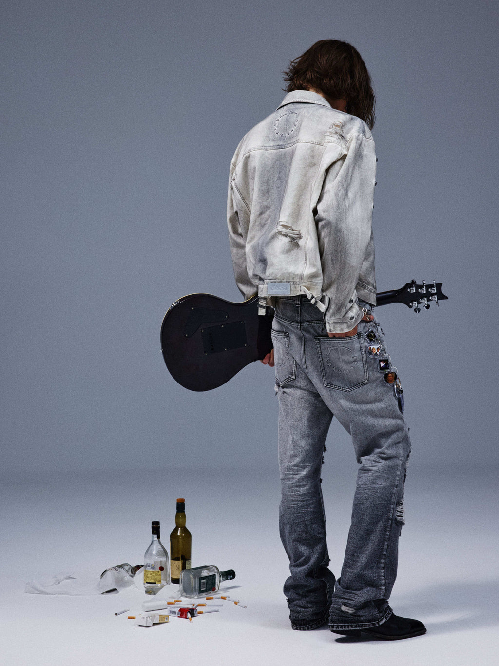 Gesso Distressed Jacket - TecNineGroup