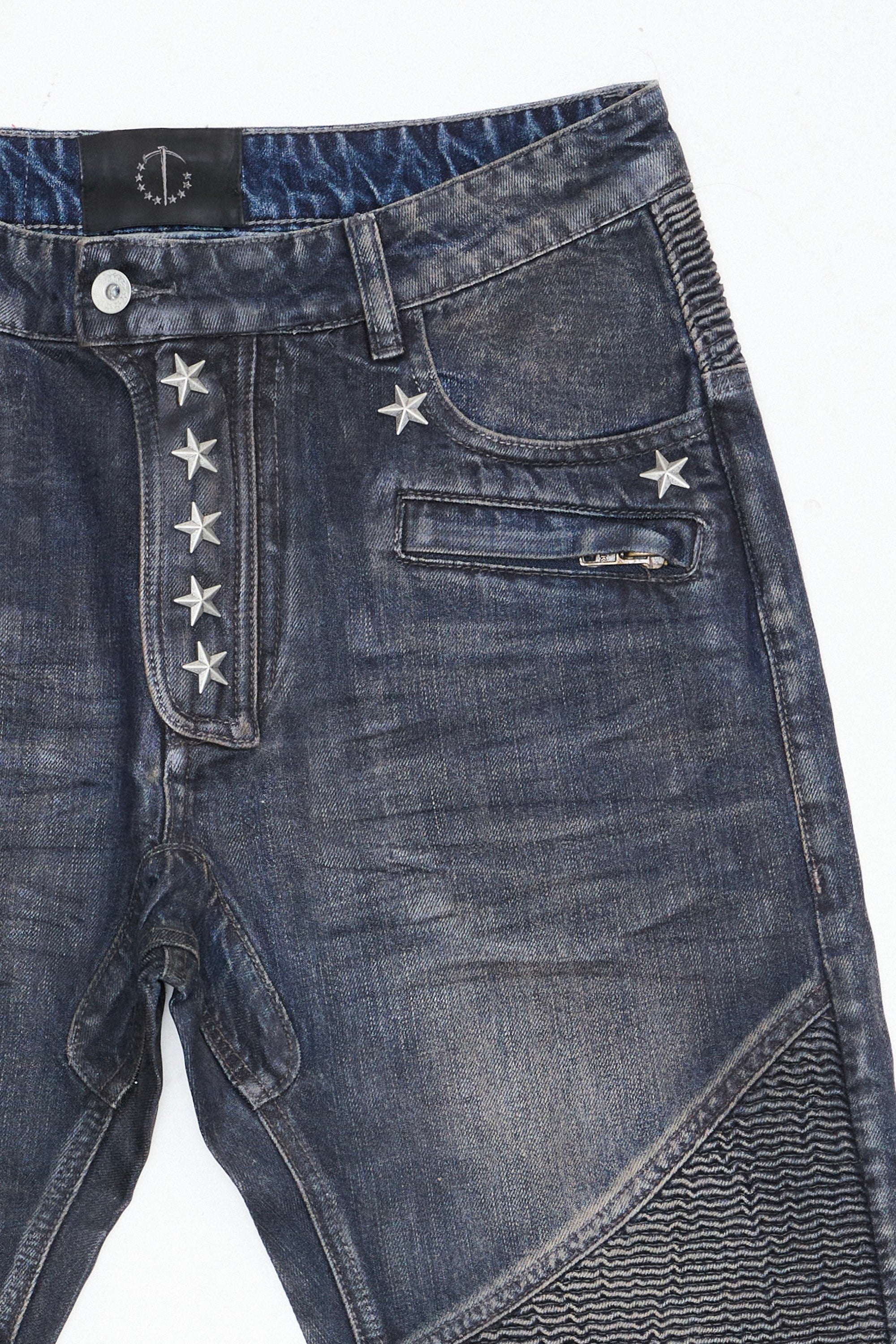 NINE-STAR PLEATED JEANS