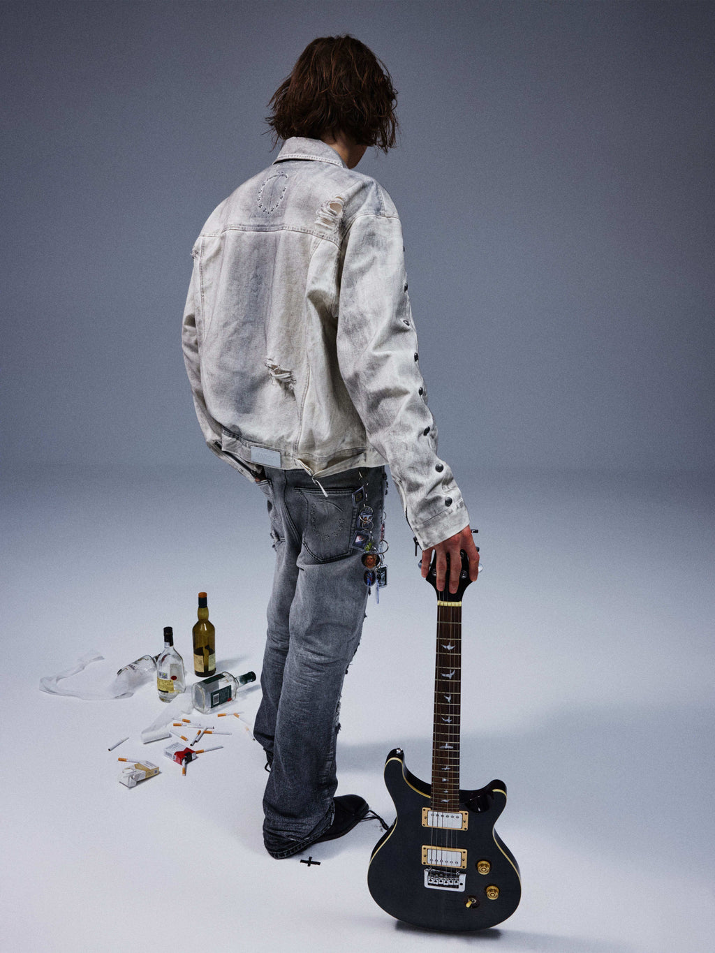 Gesso Distressed Jacket - TecNineGroup
