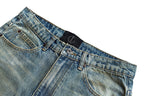 DESTROY WASH SLIM STRAIGHT JEANS