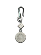 COLORED DIAMOND POKER CHIP DICE KEYCHAIN