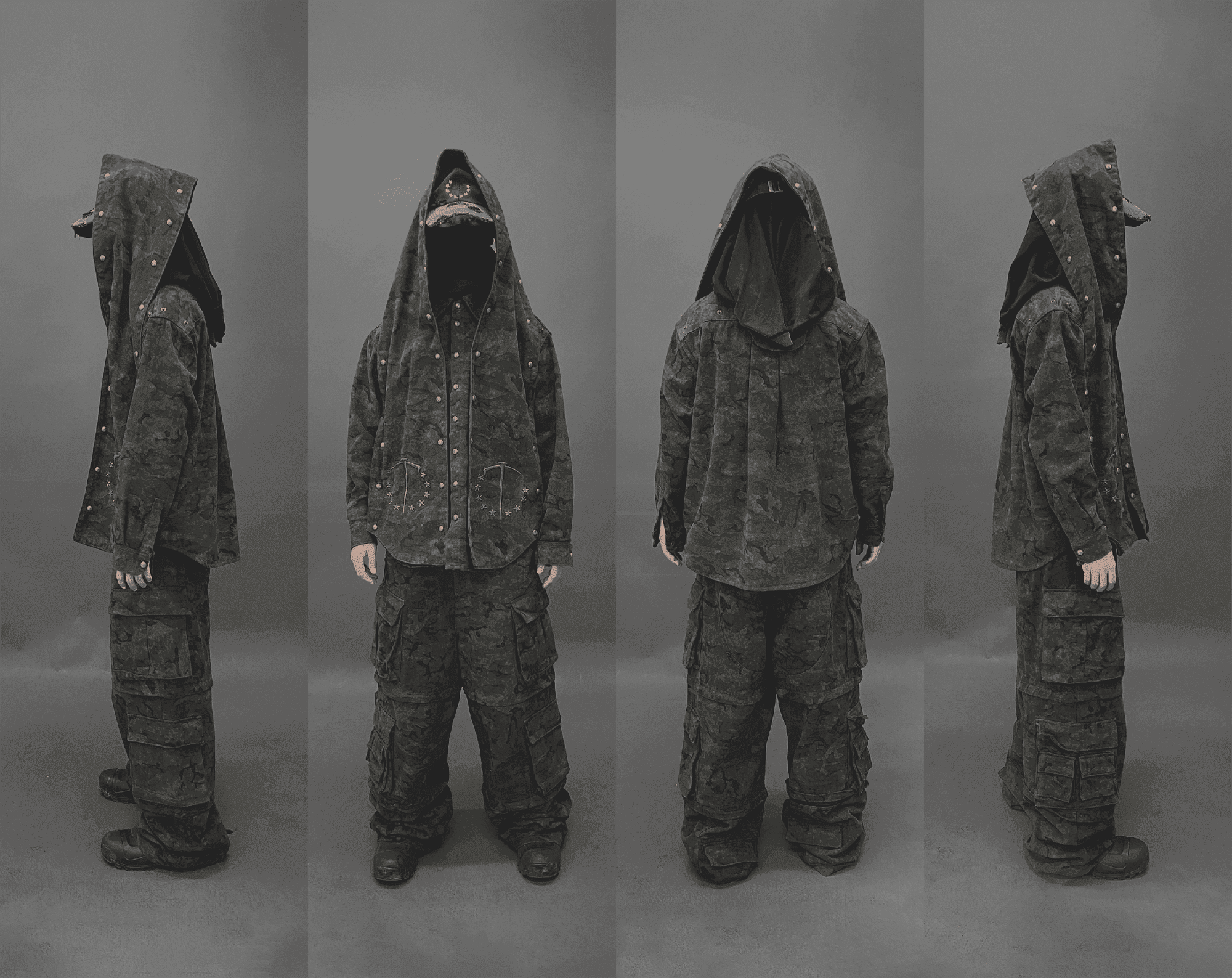 Camo Rivet Shirt Jacket - TecNineGroup