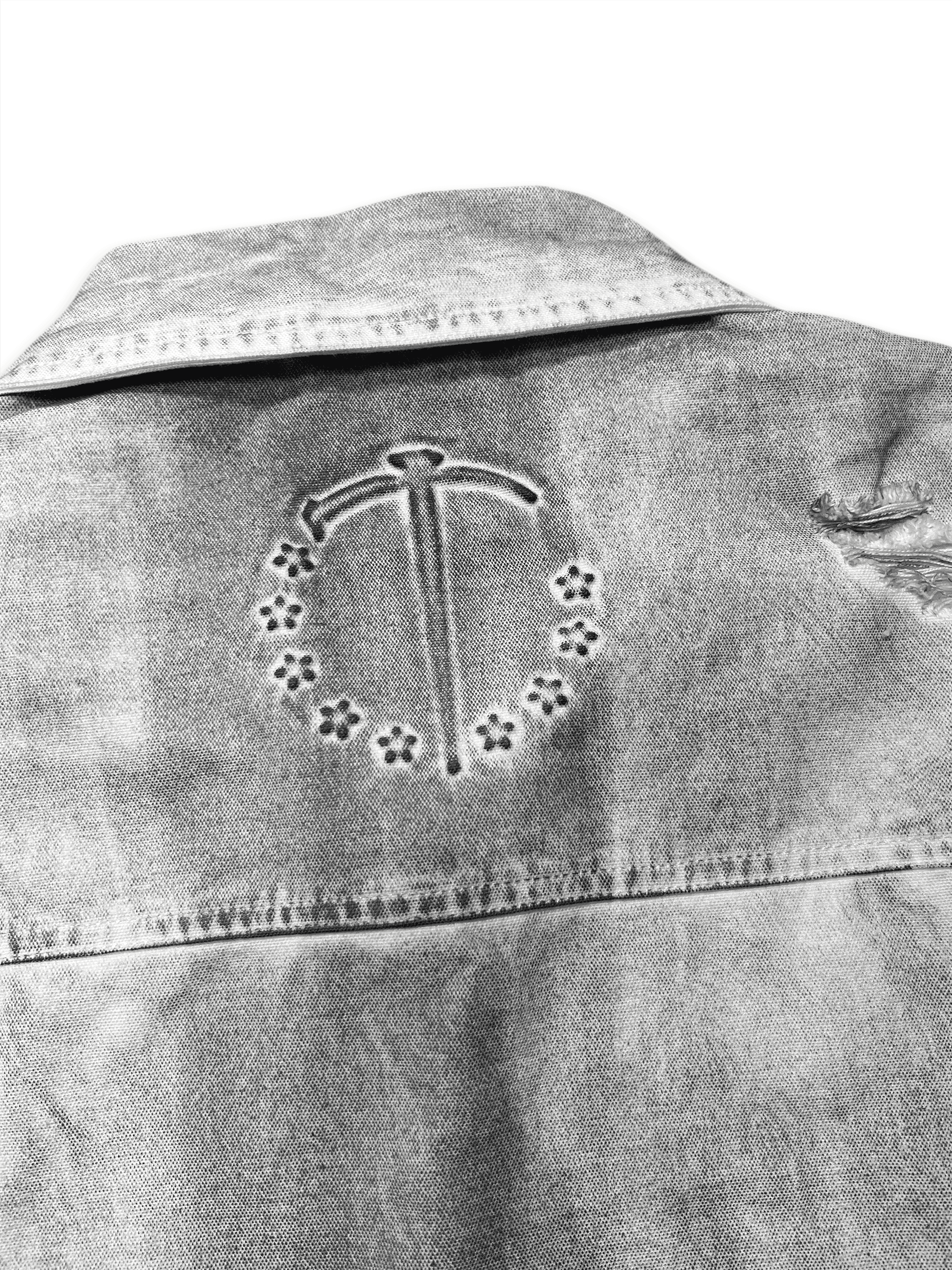 Gesso Distressed Jacket - TecNineGroup