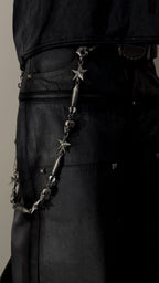 RED STAR MISSILE SKULL TROUSER CHAIN