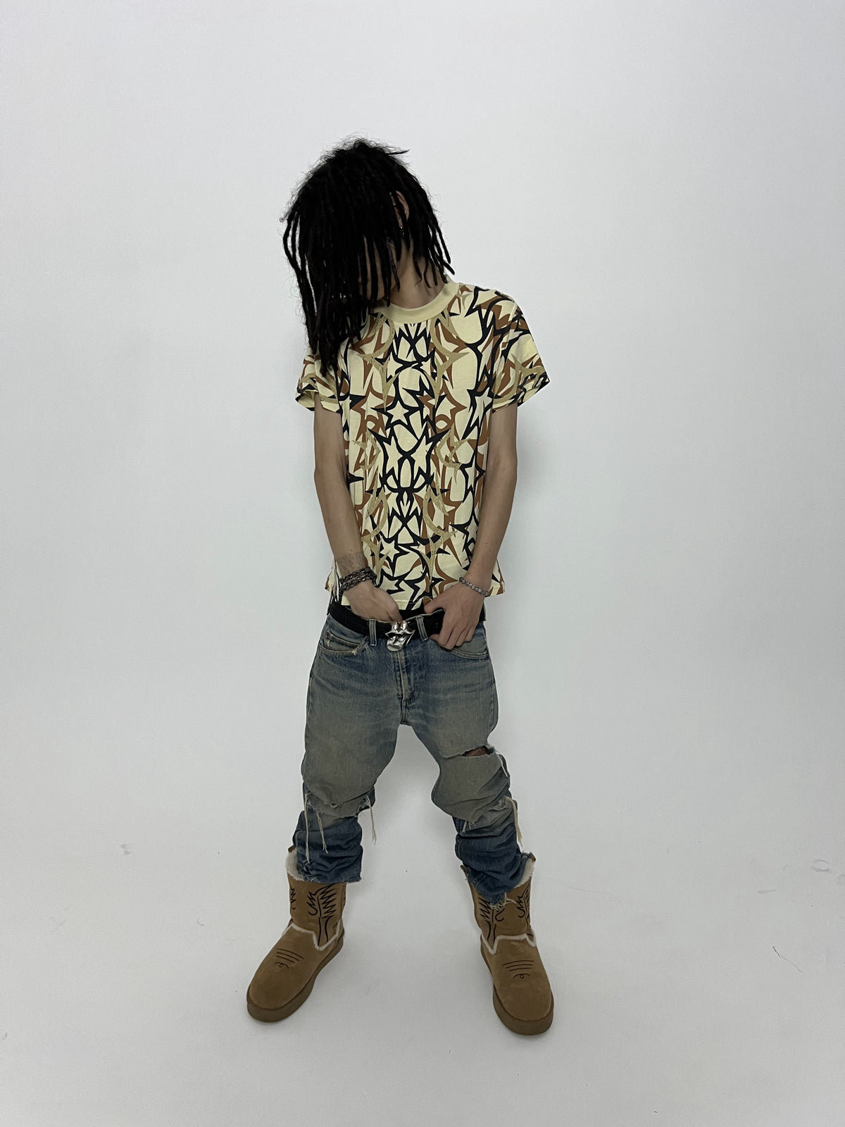DESTROY WASH SLIM STRAIGHT JEANS
