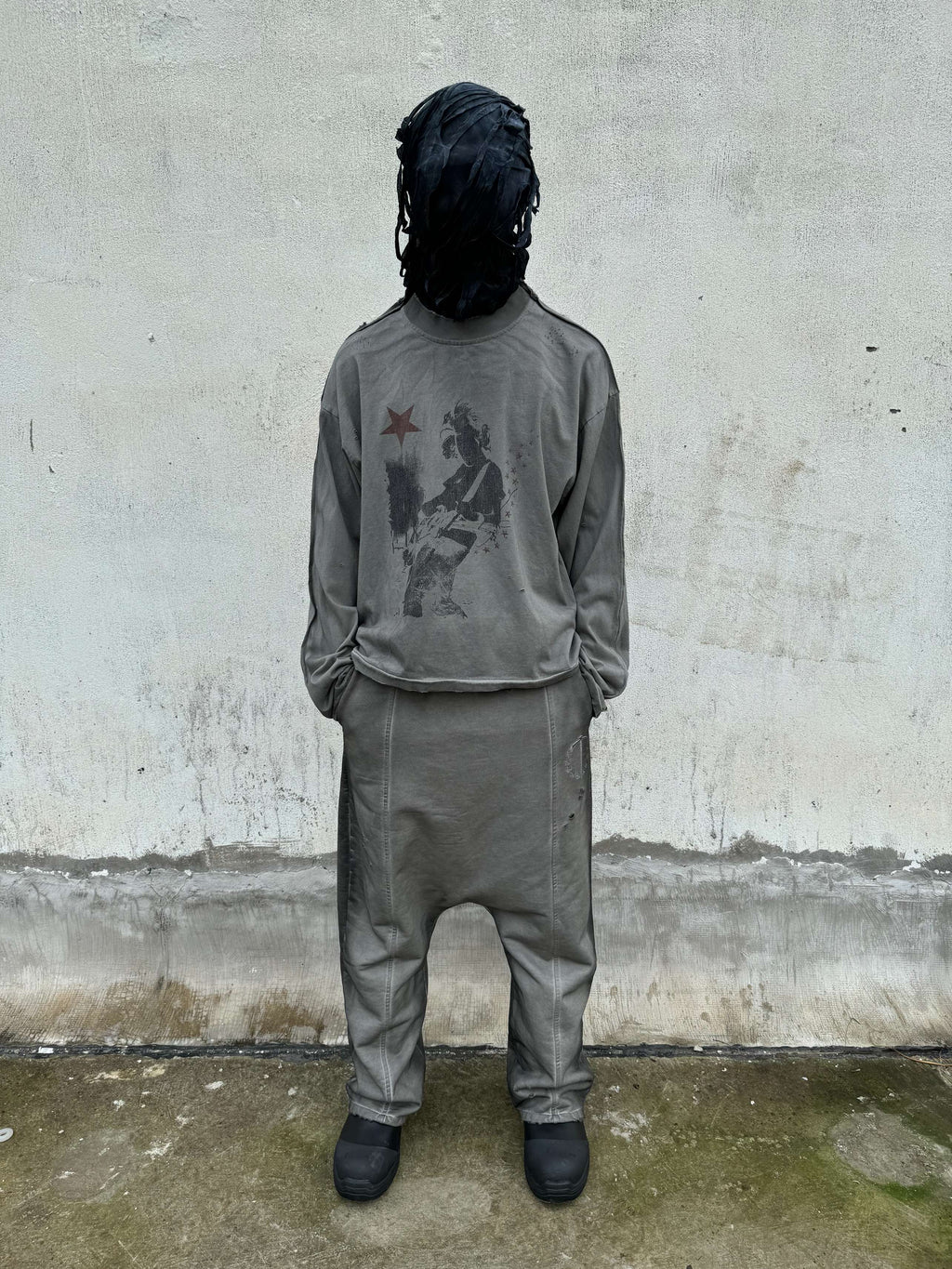 Drop-Crotch Sweatpants