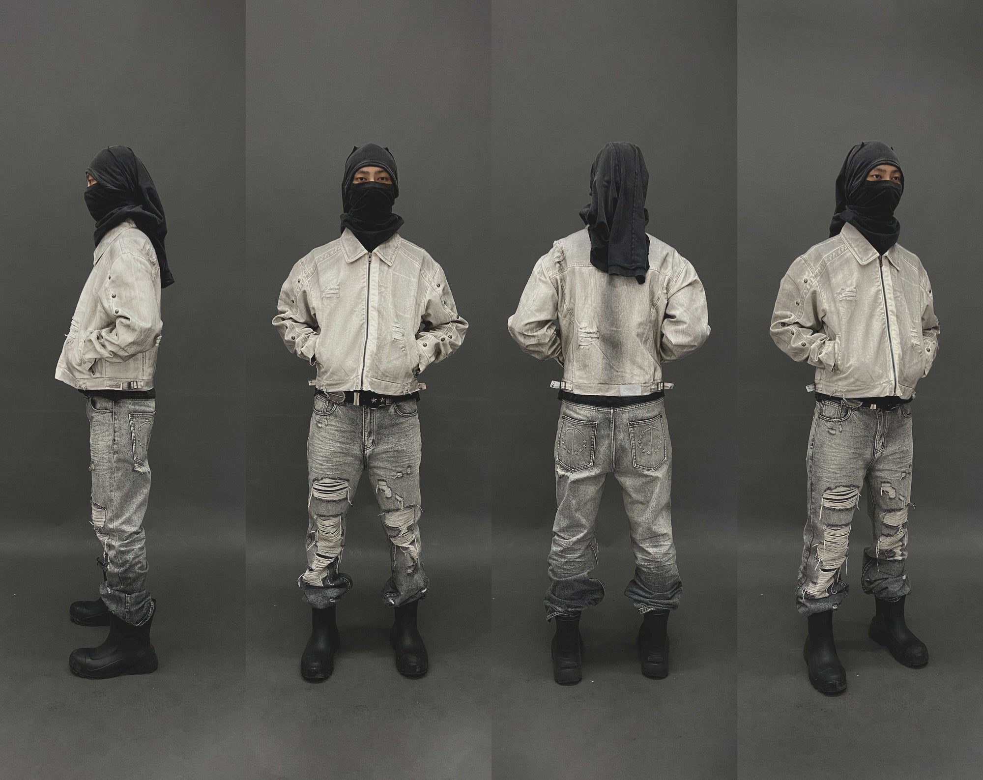 Gesso Distressed Jacket - TecNineGroup