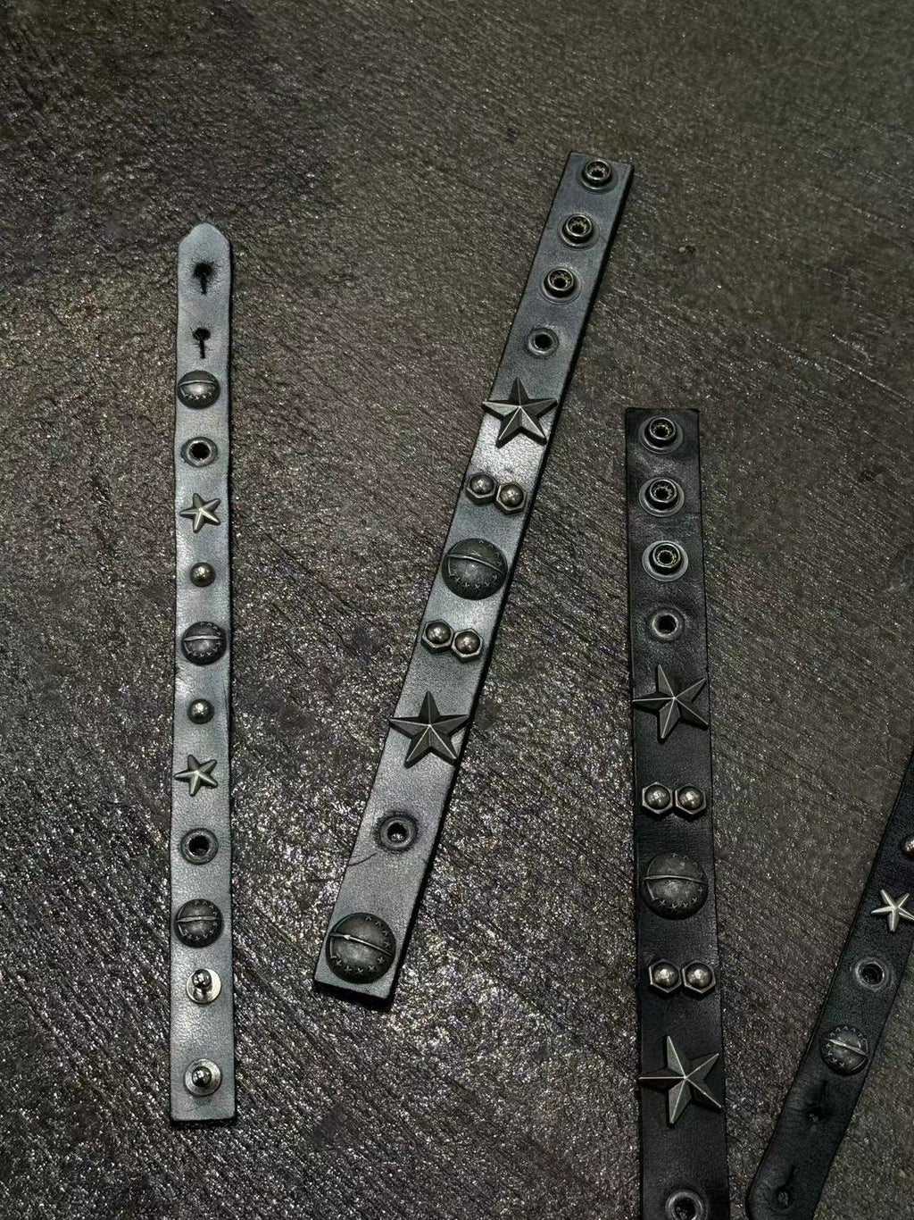 摇滚之心皮革手链