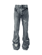 Distressed Stacked Jeans - TecNineGroup